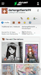 Mobile Screenshot of darkangelfaerie99.deviantart.com