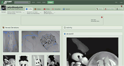 Desktop Screenshot of ladyxbloodyxink.deviantart.com