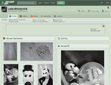 Tablet Screenshot of ladyxbloodyxink.deviantart.com