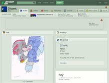 Tablet Screenshot of dxsonic.deviantart.com