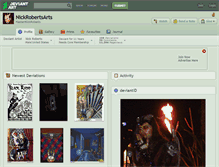 Tablet Screenshot of nickrobertsarts.deviantart.com