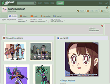 Tablet Screenshot of glancojusticar.deviantart.com