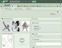Tablet Screenshot of mcloren.deviantart.com