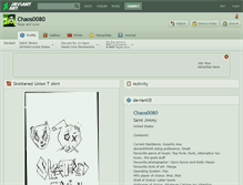 Tablet Screenshot of chaos0080.deviantart.com