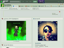 Tablet Screenshot of lynzinitus.deviantart.com