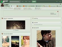 Tablet Screenshot of kv007.deviantart.com