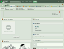 Tablet Screenshot of fun12.deviantart.com