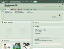 Tablet Screenshot of kiba-akamaru-club.deviantart.com