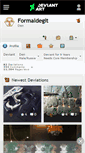 Mobile Screenshot of formaldegit.deviantart.com