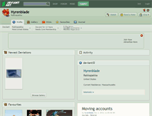 Tablet Screenshot of hyrenblade.deviantart.com