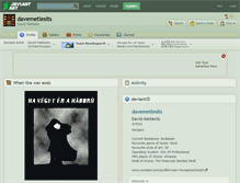 Tablet Screenshot of davemetlesits.deviantart.com