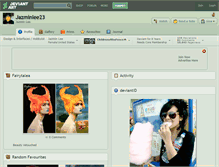 Tablet Screenshot of jazminlee23.deviantart.com