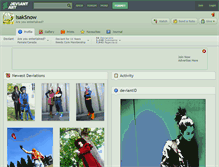 Tablet Screenshot of isaksnow.deviantart.com