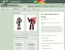 Tablet Screenshot of hidexratchet.deviantart.com