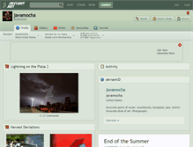 Tablet Screenshot of javamocha.deviantart.com