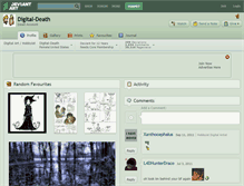 Tablet Screenshot of digital-death.deviantart.com