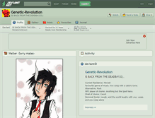 Tablet Screenshot of genetic-revolution.deviantart.com