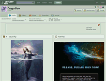 Tablet Screenshot of dragondew.deviantart.com