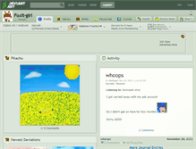 Tablet Screenshot of foxit-girl.deviantart.com