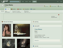 Tablet Screenshot of crazy-blazey.deviantart.com