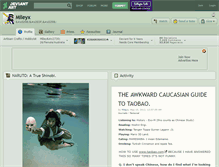 Tablet Screenshot of mileyx.deviantart.com