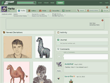 Tablet Screenshot of harka.deviantart.com