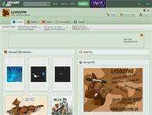 Tablet Screenshot of lysozyme.deviantart.com