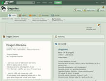 Tablet Screenshot of dragonien.deviantart.com