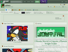 Tablet Screenshot of lythero.deviantart.com