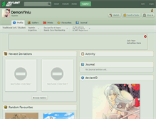 Tablet Screenshot of demonyinlu.deviantart.com