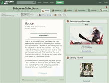 Tablet Screenshot of bishounencollection.deviantart.com