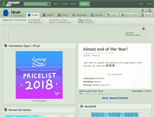 Tablet Screenshot of hyuei.deviantart.com