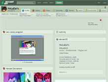 Tablet Screenshot of holadays.deviantart.com