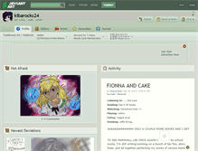 Tablet Screenshot of kibarocks24.deviantart.com