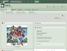 Tablet Screenshot of club-gx.deviantart.com