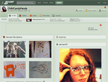 Tablet Screenshot of chibicandypanda.deviantart.com