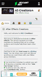 Mobile Screenshot of ae-creations.deviantart.com
