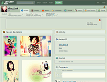 Tablet Screenshot of kimdzin4.deviantart.com