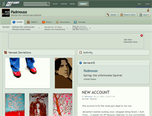 Tablet Screenshot of padmouse.deviantart.com