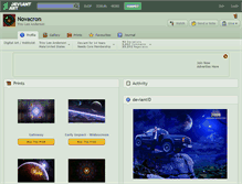 Tablet Screenshot of novacron.deviantart.com