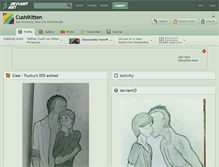 Tablet Screenshot of cushikitten.deviantart.com