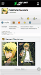 Mobile Screenshot of colonnello-kora.deviantart.com