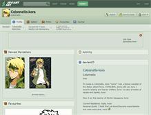 Tablet Screenshot of colonnello-kora.deviantart.com