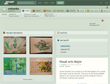 Tablet Screenshot of cmicenko.deviantart.com