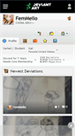Mobile Screenshot of femmello.deviantart.com