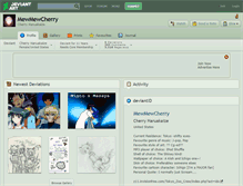 Tablet Screenshot of mewmewcherry.deviantart.com