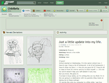 Tablet Screenshot of chibibella.deviantart.com