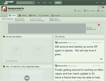Tablet Screenshot of masqueraderie.deviantart.com