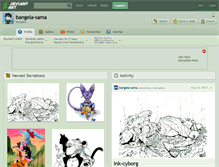 Tablet Screenshot of bangela-sama.deviantart.com