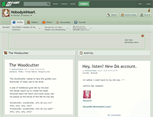 Tablet Screenshot of nobodyaiheart.deviantart.com